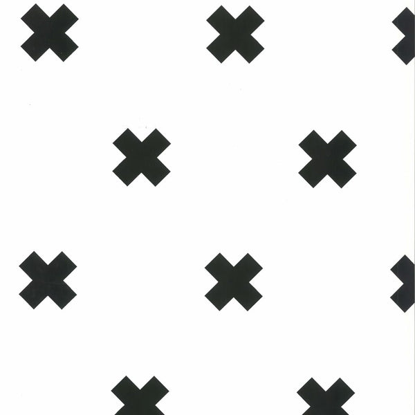 Noordwand behang fabulous world cross wit en zwart