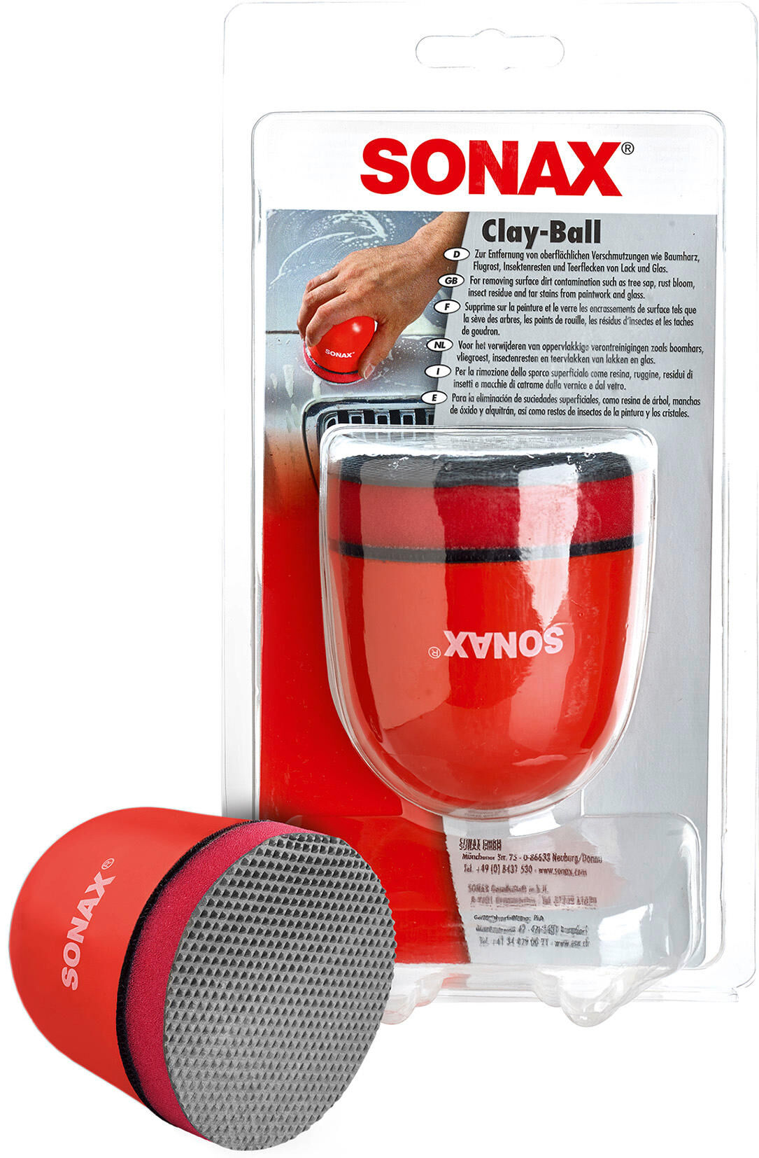 Sonax reinigungsspons clay-ball cleaner clay ball sponges
