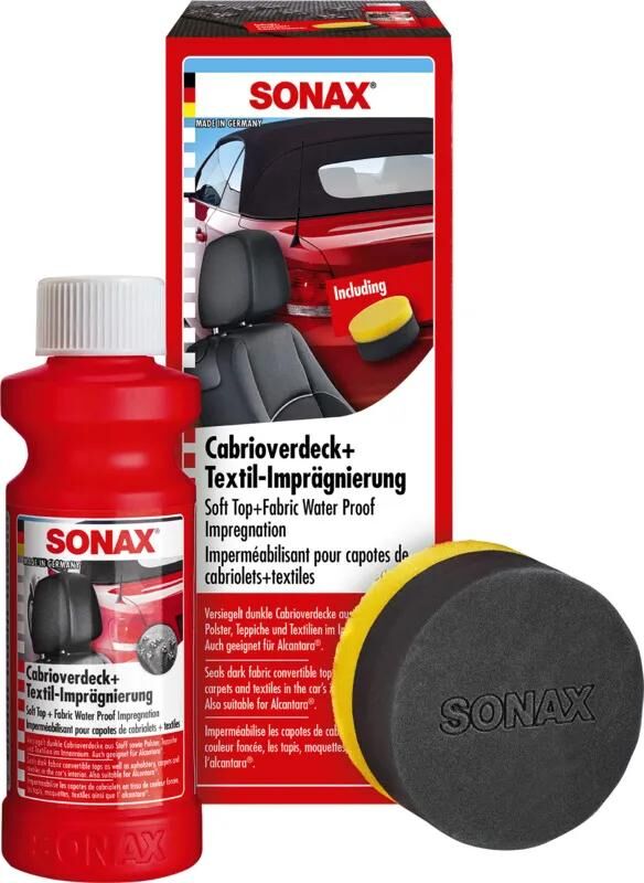 Sonax imprägniermittel cabrioverdeck textilimprägnierung cabrioverd.+textilimpr. .