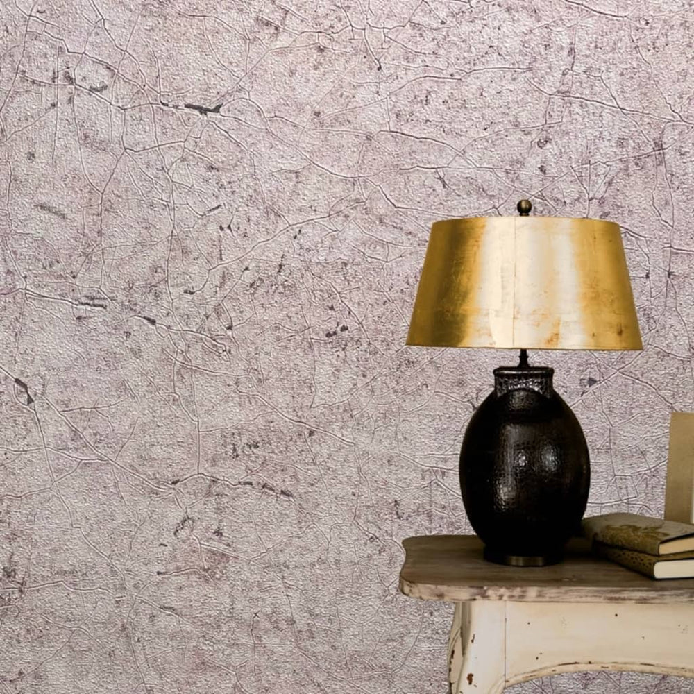 Noordwand behang vintage deluxe stucwerk crackle bruin