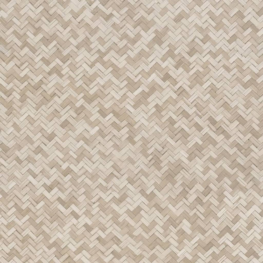 Noordwand behang botanica rotan vlechtwerk bruin en beige