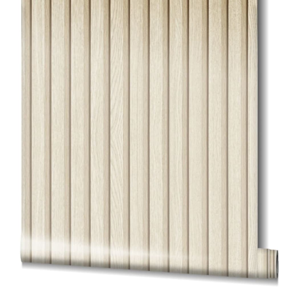 Noordwand behang botanica houten latten beige