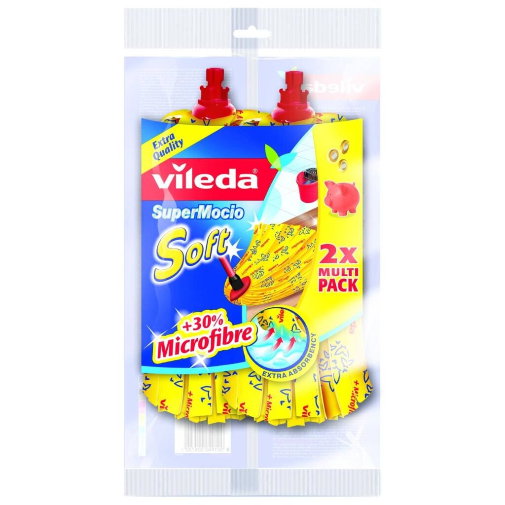 Vileda supermocio zachte microvezel-mop 2 stuks