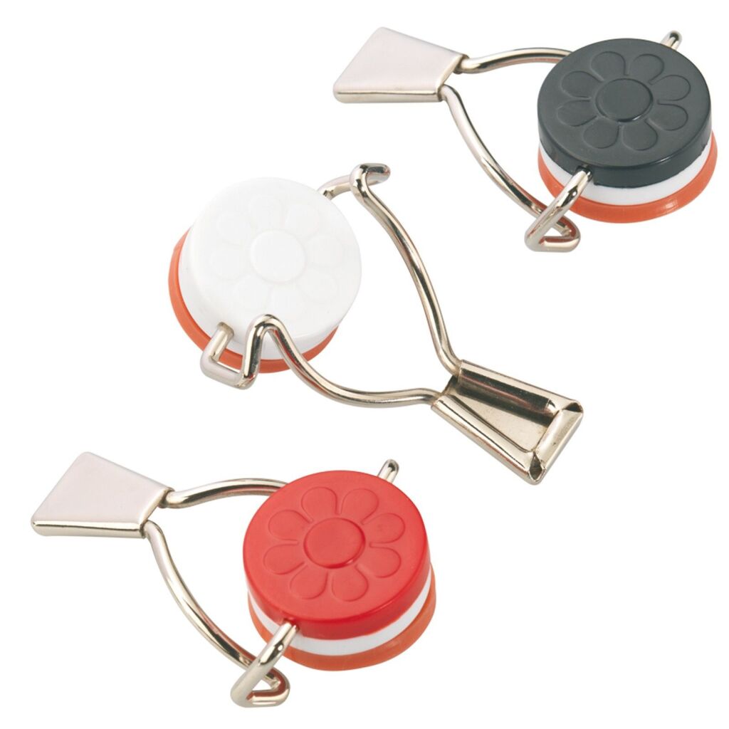 Westmark set van 3 flessendoppen met siliconenafdichting, staal, rood wit zwart, 44402270