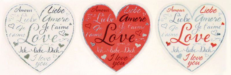 Avery av-56813 decostickerdoos harten 3 designs