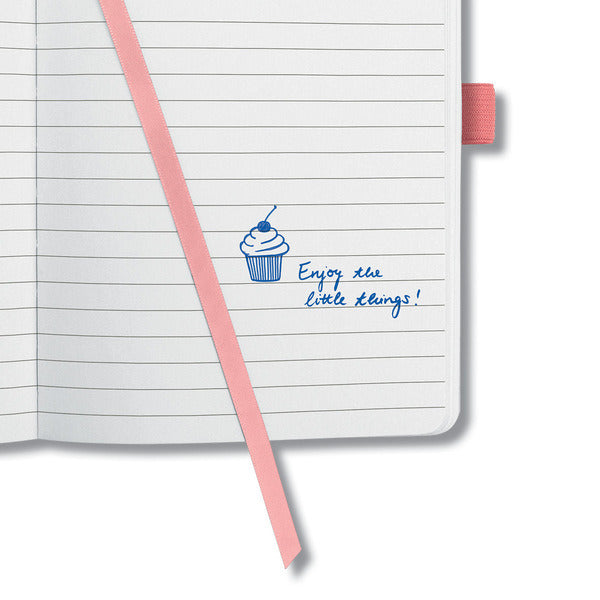 Sigel Sigel SI-JN203 Notitieboek Jolie Impress A5 Hardcover Gelinieerd 'Zalmroze'