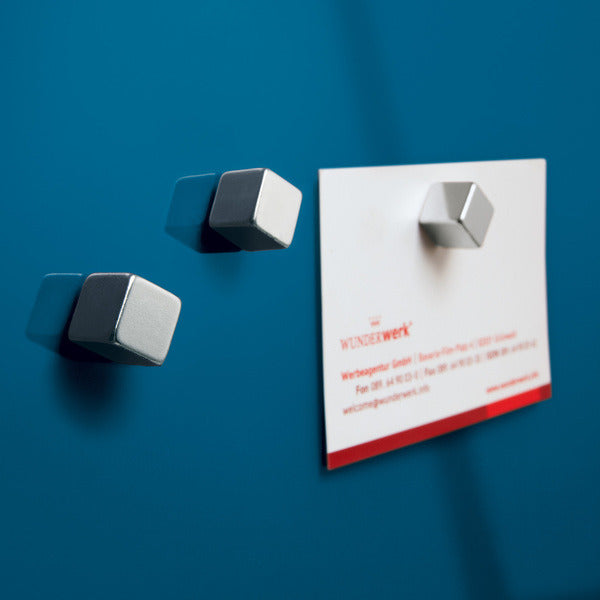 Sigel si-gl252 glasmagneetbord artverum 480x480x15mm petroleumblauw