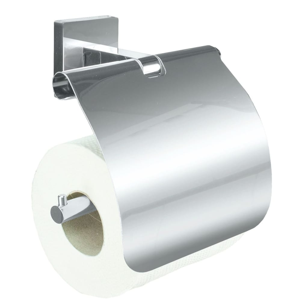 Kleine Wolke Kleine Wolke Toiletrolhouder met deksel Luno zilverkleurig