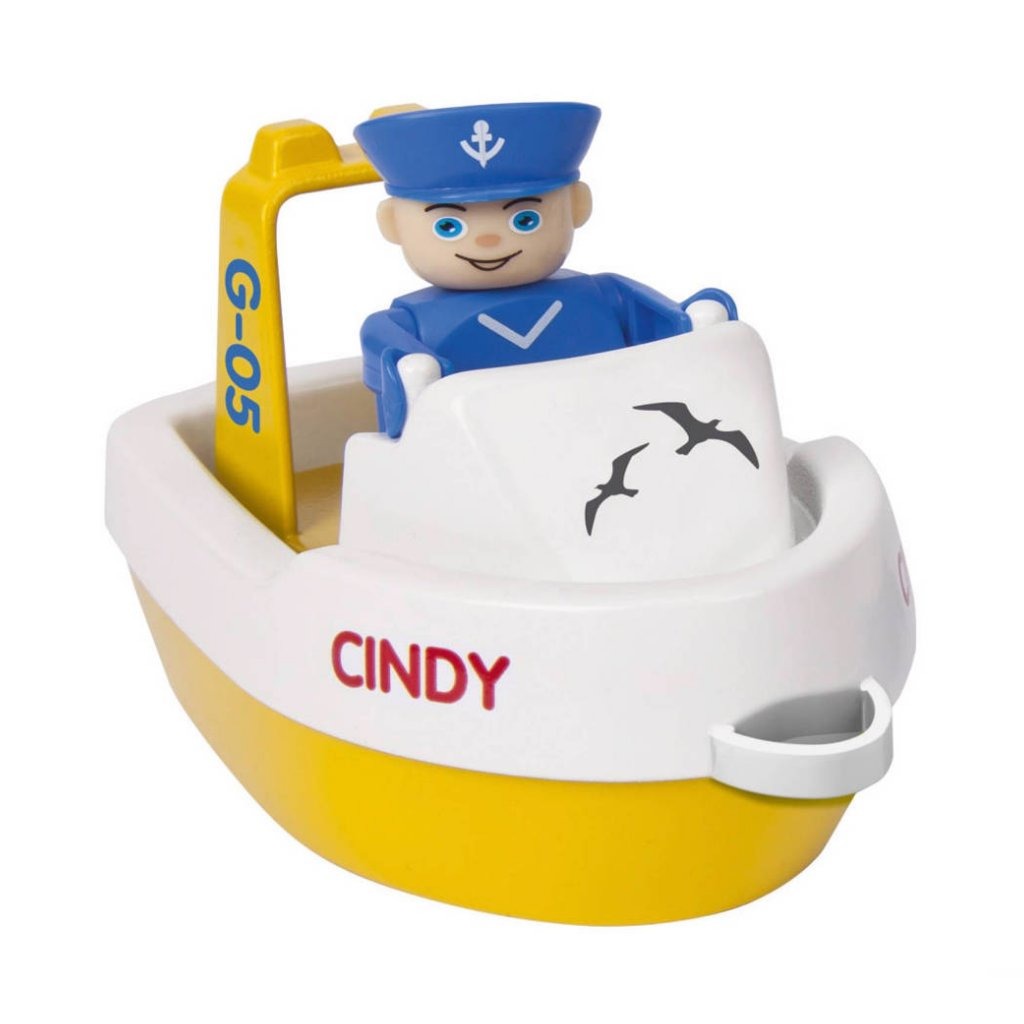 Grote waterspeelbaan rotterdam met bootje figuur 90x50x9 cm