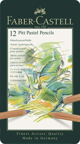 Faber-castell faber castell fc-112112 pastelpotlood pitt metalen etui a 12 stuks