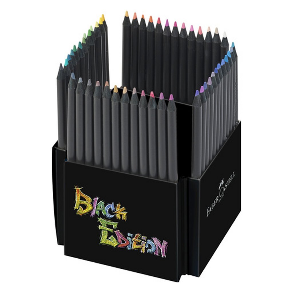 Faber castell fc-116450 zwarte editie kleurpotloden 50 stuks