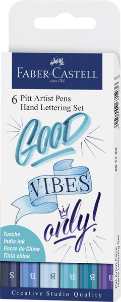 Faber castell fc-267123 tekenstift faber-castell pitt artist pen beletteringset 6x