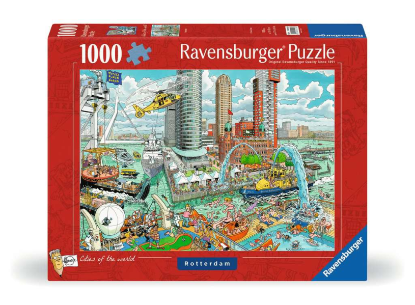 Ravensburger legpuzzel fleroux rotterdam, 1000st.