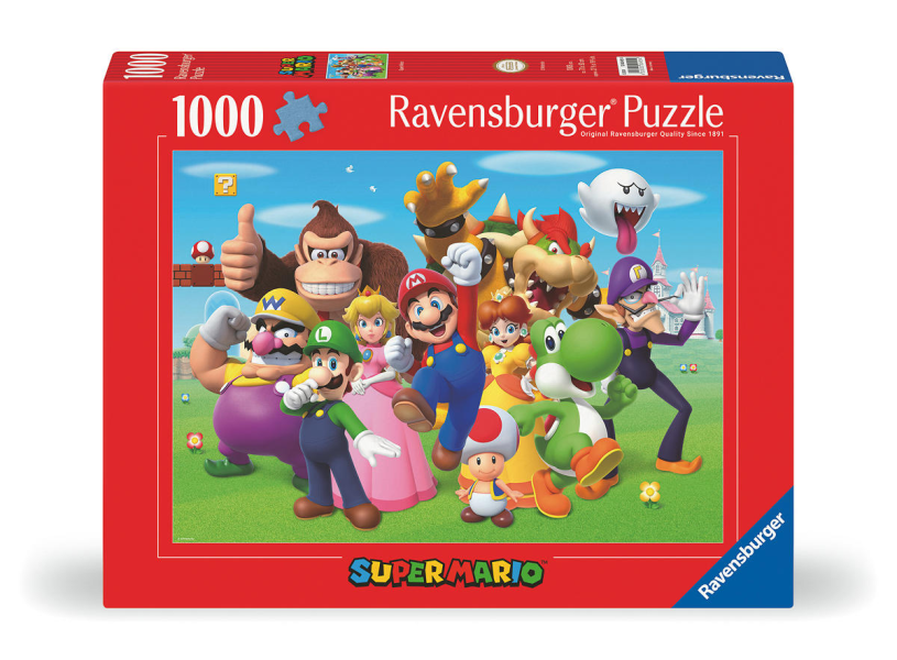 Ravensburger legpuzzel super mario, 1000st.