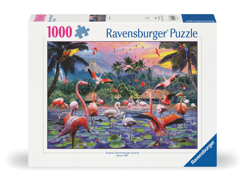 Ravensburger roze flamingo's 1000pcs
