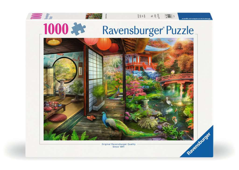 Ravensburger theehuis in japanse tuin puzzel 1000pcs