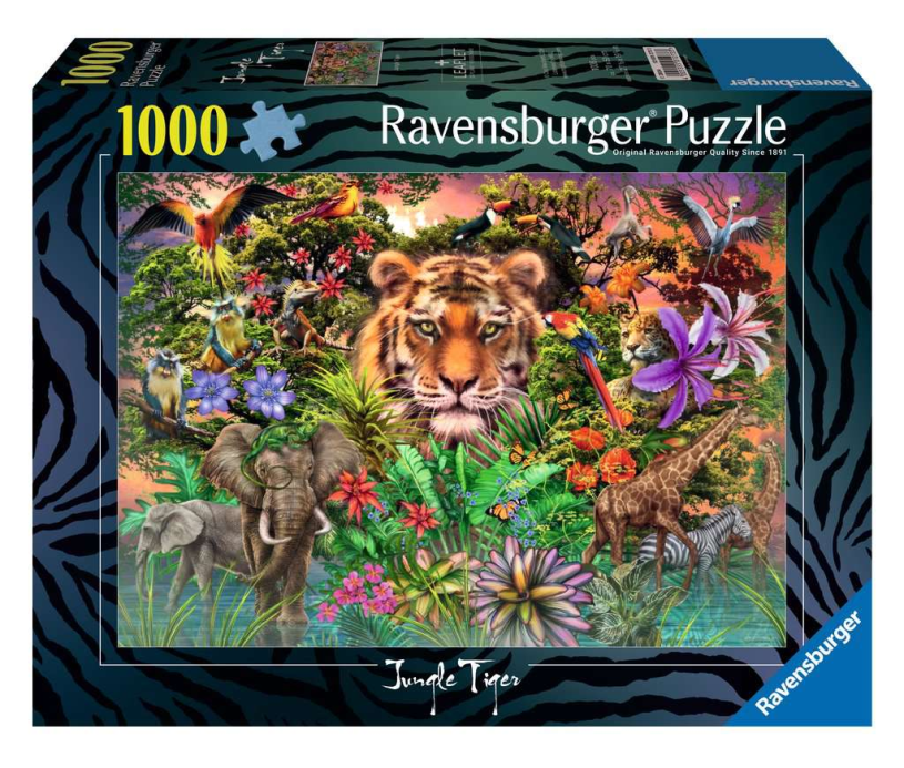 Ravensburger | puzzel | jungle tiger | 1000 stukjes