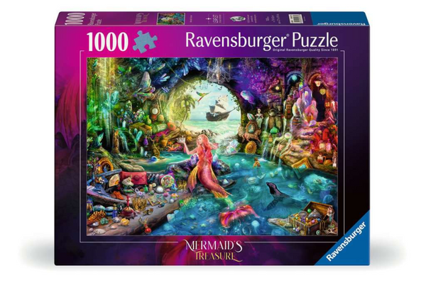 Ravensburger puzzel mermaid's treasure - legpuzzel - stukjes