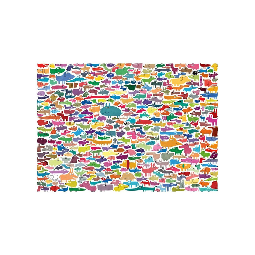 Ravensburger – 387 honden één kat – legpuzzel – 1000 stukjes