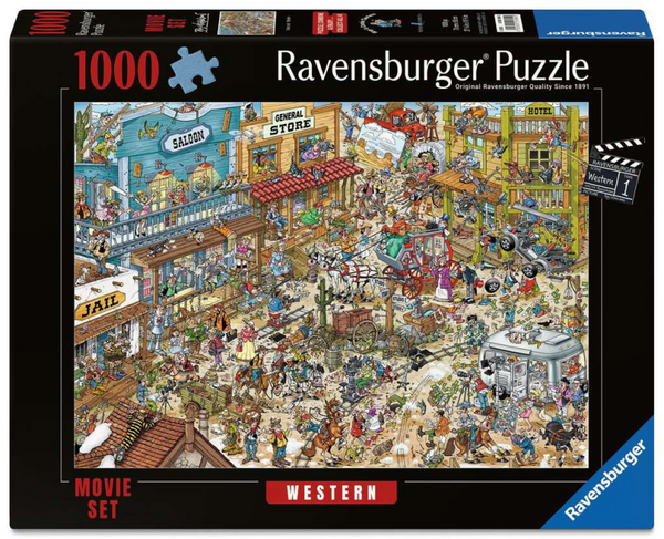 Ravensburger – ray’s comic series: movie set 1 – western – cartoon legpuzzel – 1000 stukjes