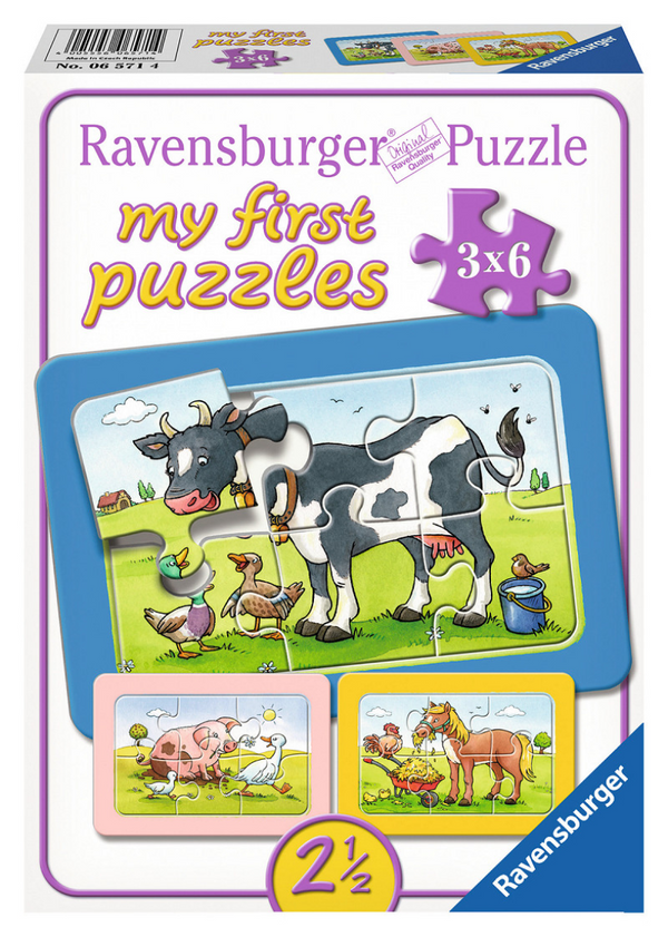 Ravensburger goede vrienden - my first puzzels - 3x6 stukjes - kinderpuzzel
