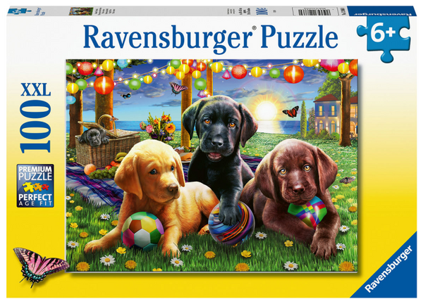 Ravensburger puzzel honden picknick - legpuzzel - 100 stukjes