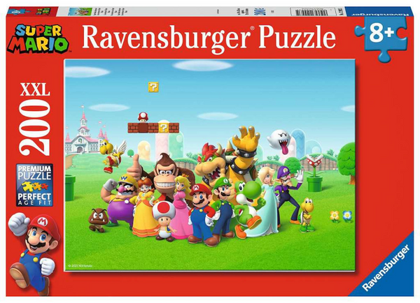Ravensburger puzzel super mario - legpuzzel - 200 xxl stukjes