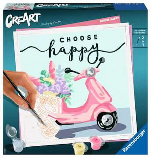 Ravensburger creart schilderen op nummer - choose happy