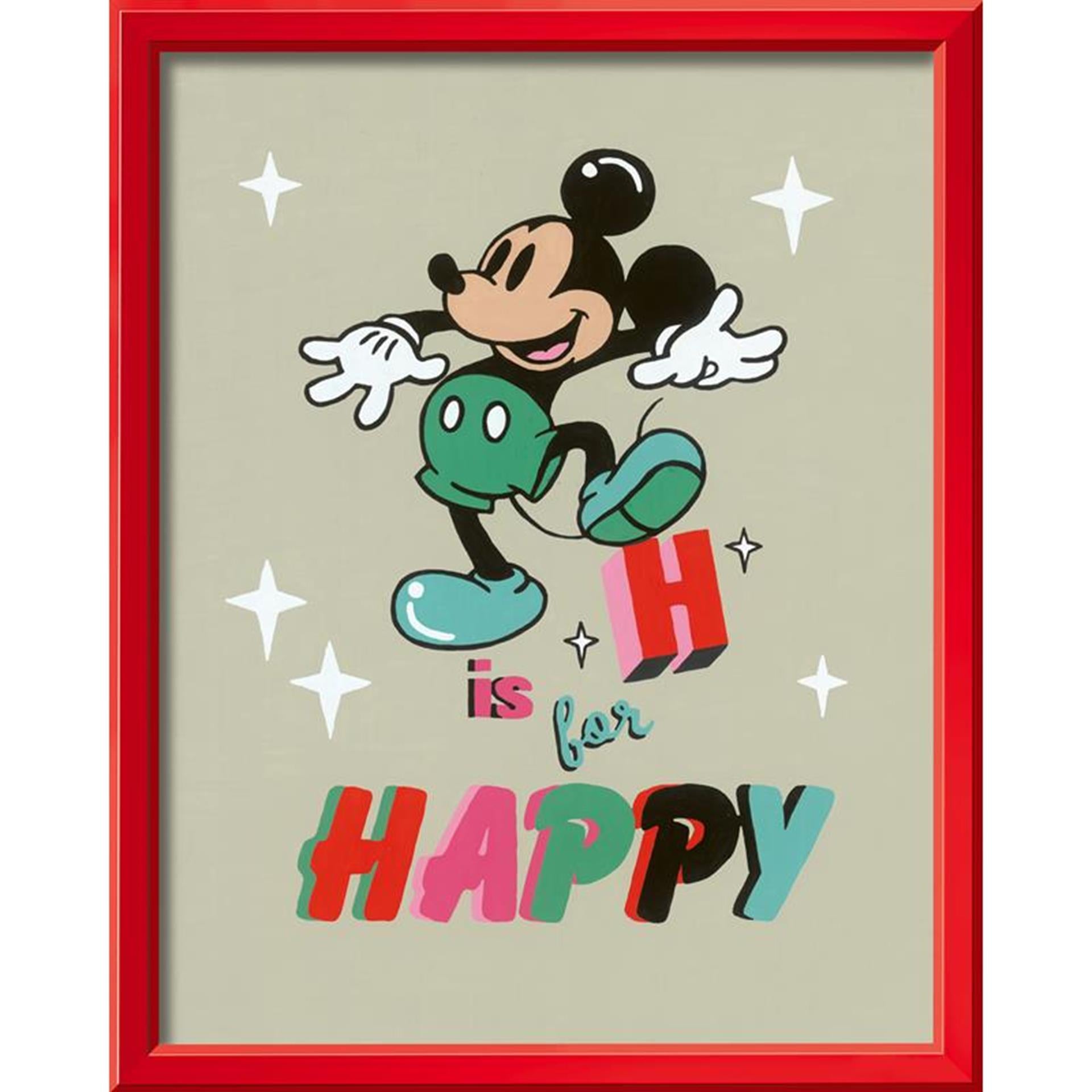 Ravensburger creart schilderen op nummer - h is voor happy mickey mouse