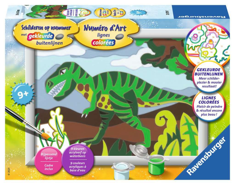 Ravensburger schilderen op nummer serie e dino