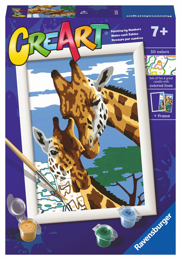 Ravensburger creart serie e - cute giraffes