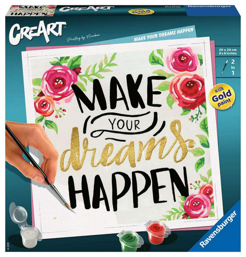 Ravensburger creart schilderen op nummer - make your dreams happen