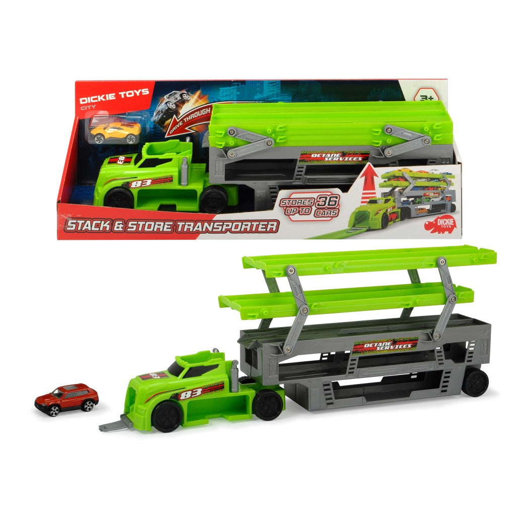 Dickie Toys Speelgoed Autotransportwagen met 1 auto