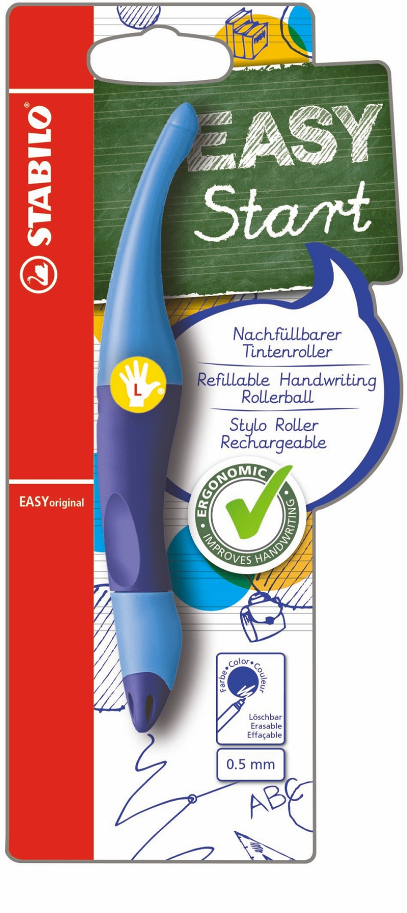 Stabilo easyoriginal l licht donker blauw blister