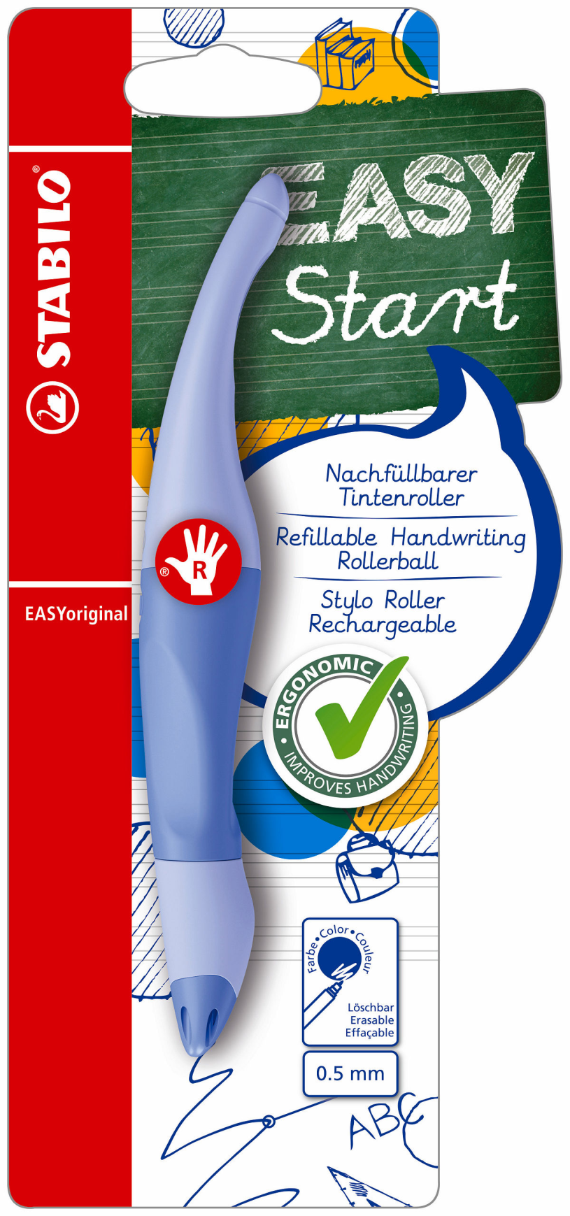 Stabilo easyoriginal r luchtig blauw blister