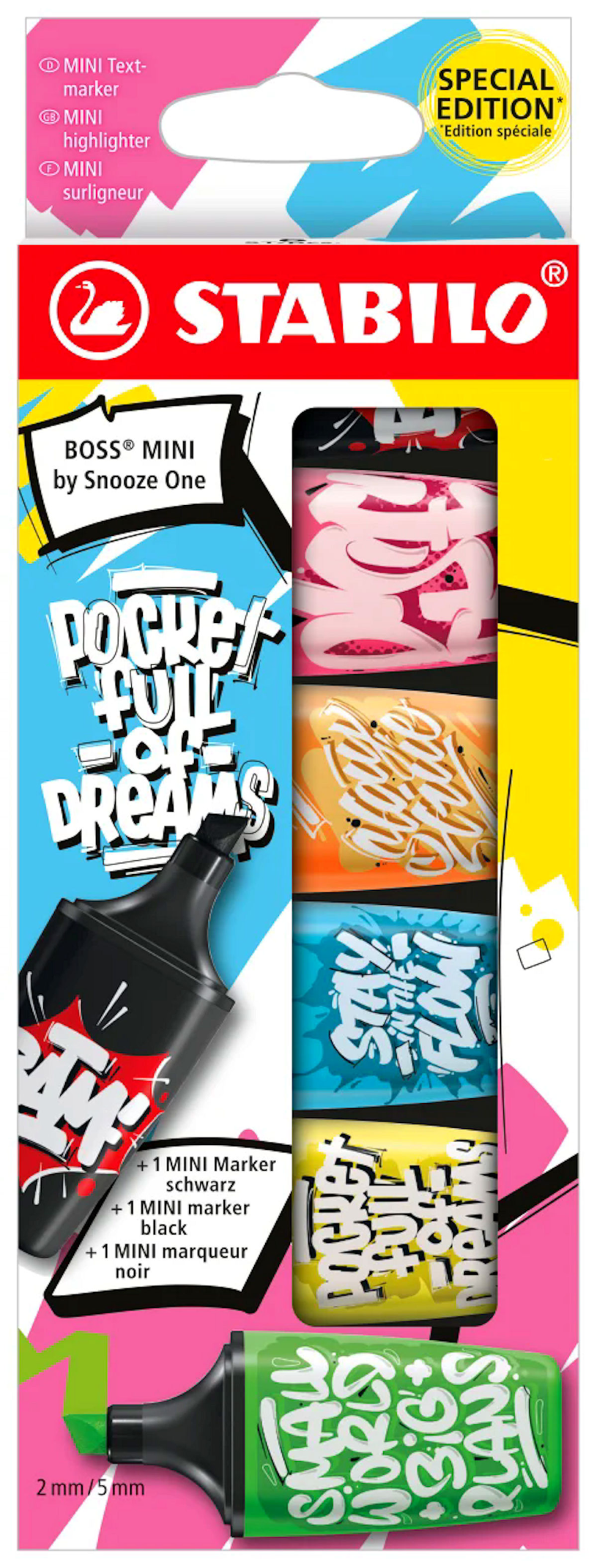 Stabilo boss tekstmarkers mini 6 stuks