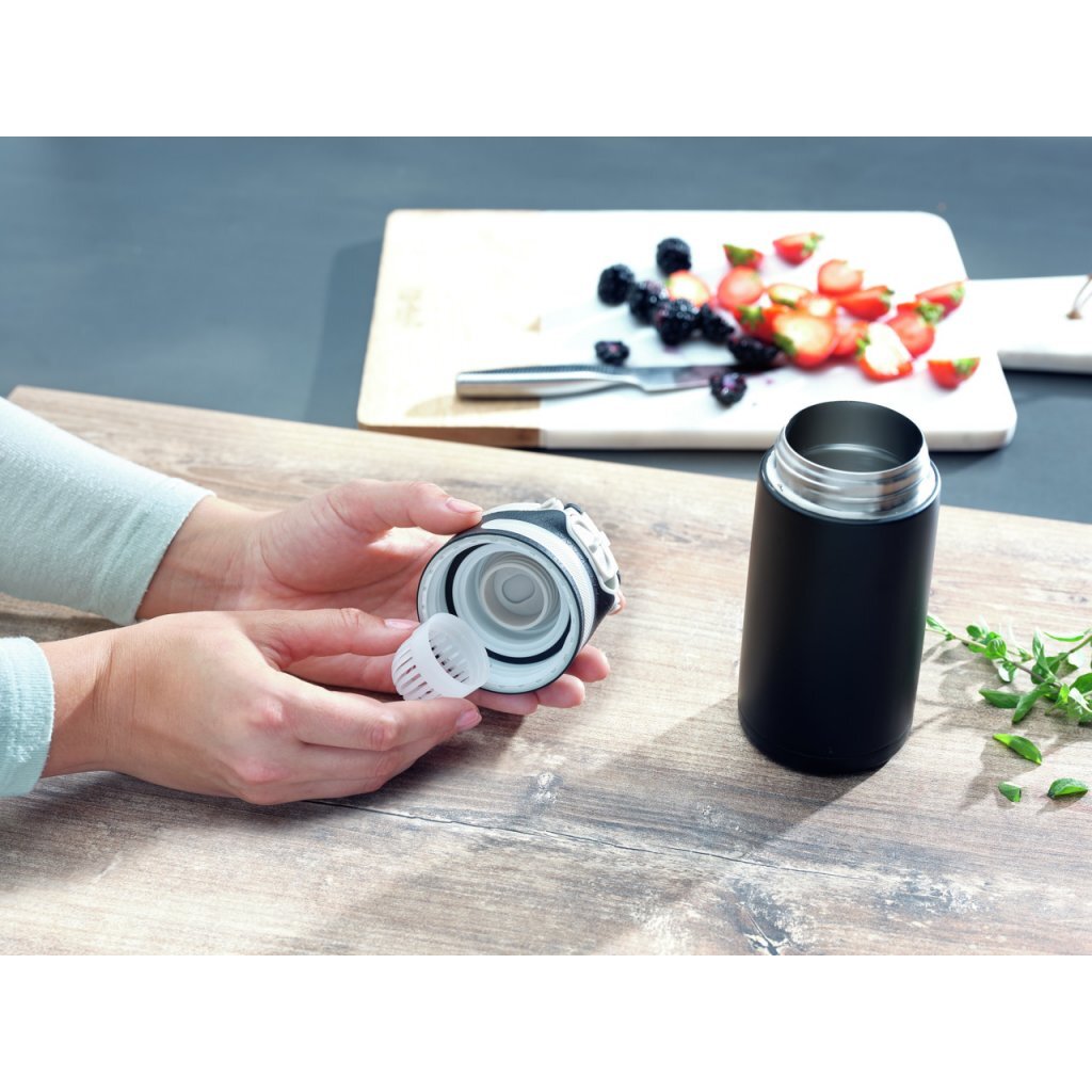 Leifheit 3243 flip isoleerbeker 350 ml zwart