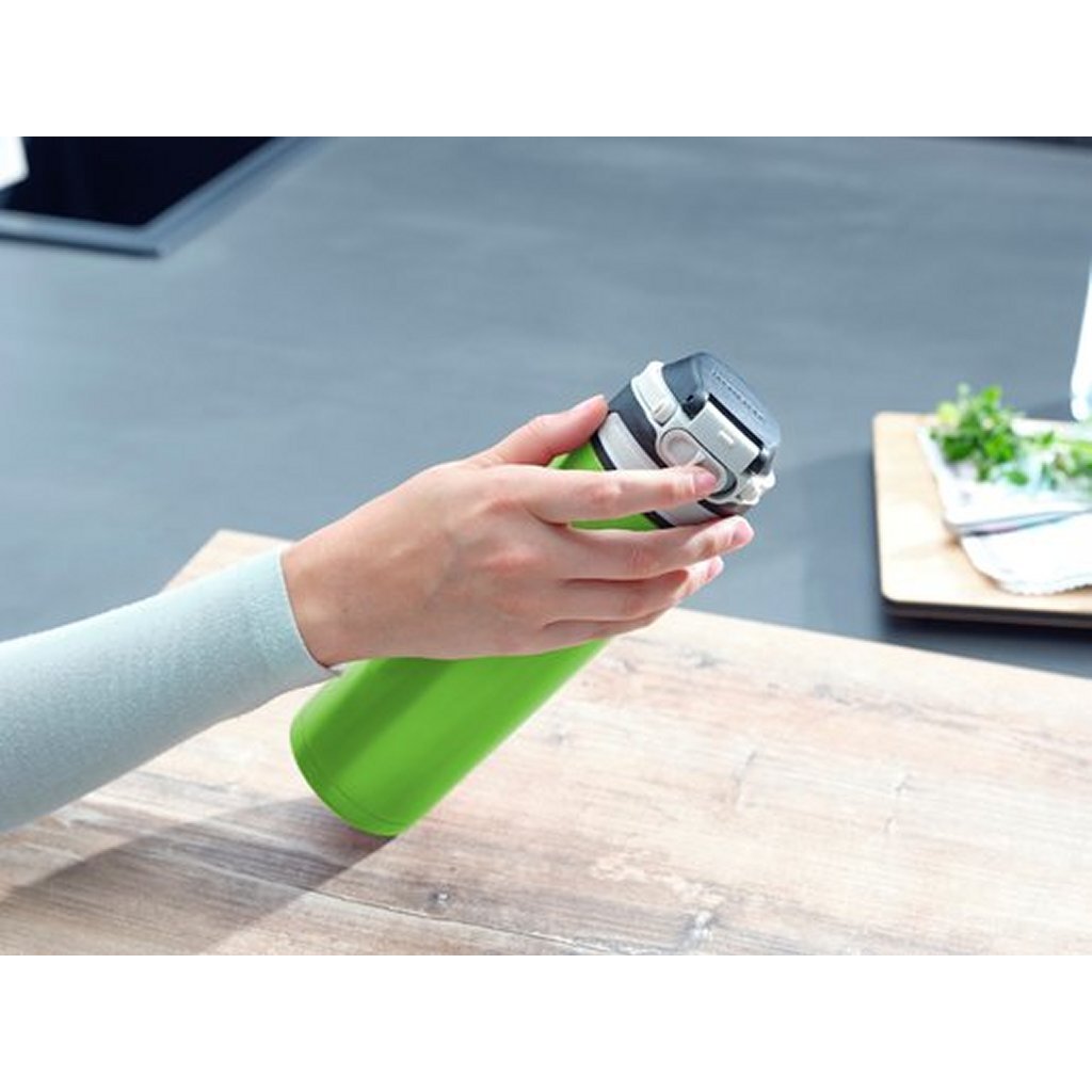 Leifheit thermosbeker flip 600ml groen | 2 stuks