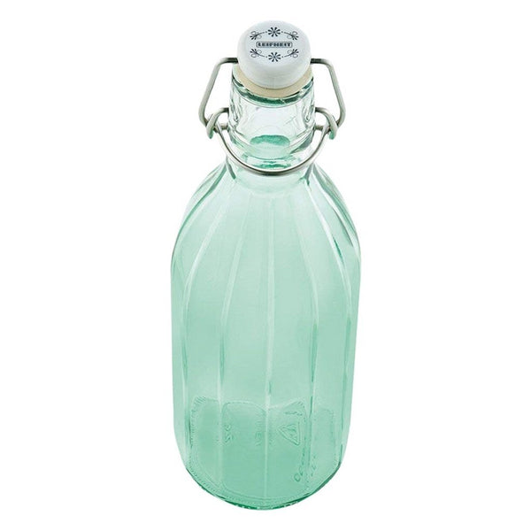 Leifheit 36322 glazen facetfles 0.5l transparant groen