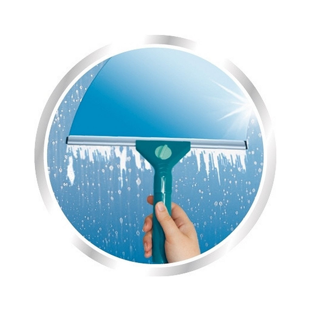 Leifheit 55238 klassieke raamwisser met telescoopstaal en doek 30x90-135 cm