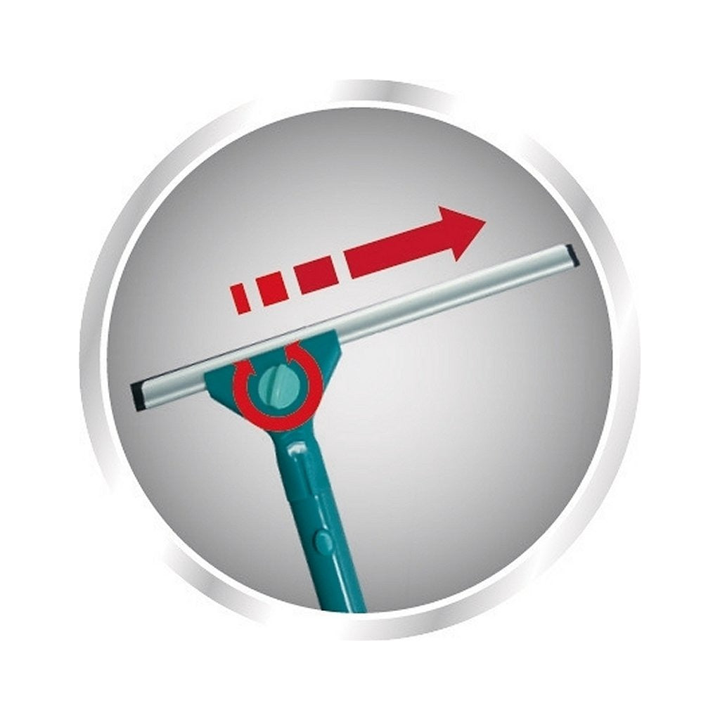 Leifheit 55238 klassieke raamwisser met telescoopstaal en doek 30x90-135 cm