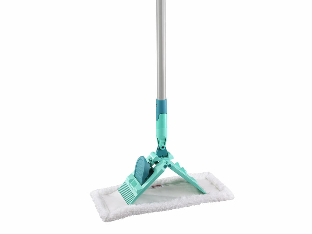 Leifheit super duster vloerreiniger - 33 cm - starterset vloerwisser met stofdoek - 100x wasbaar