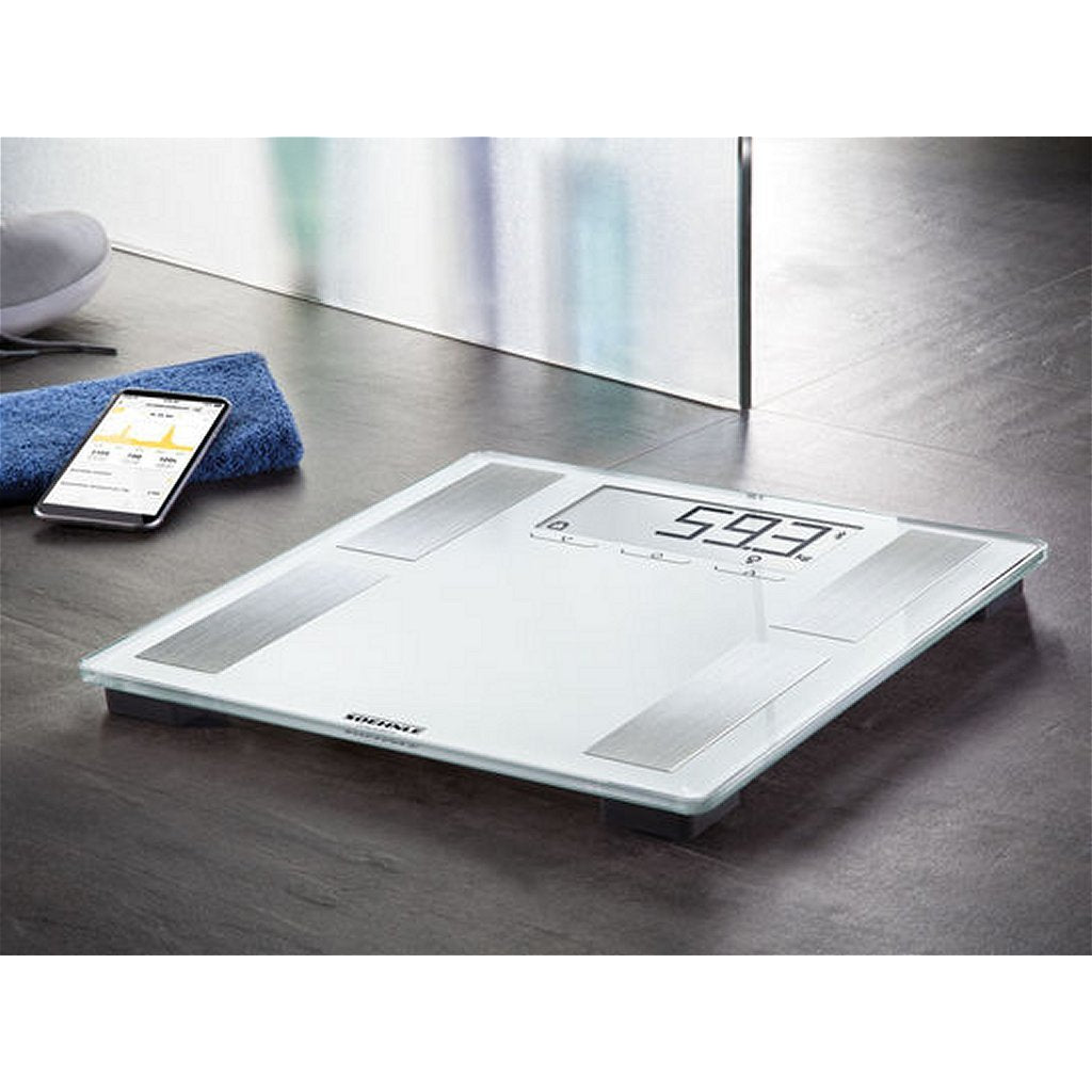 Soehnle 63872 shape sense connect 100 digitale personenweegschaal met bluetooth wit