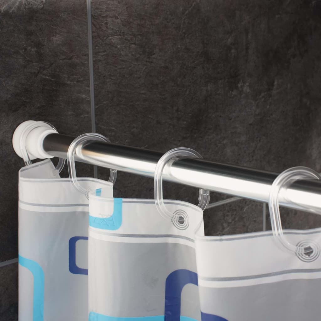 Ridder douchegordijn vinyl zwart