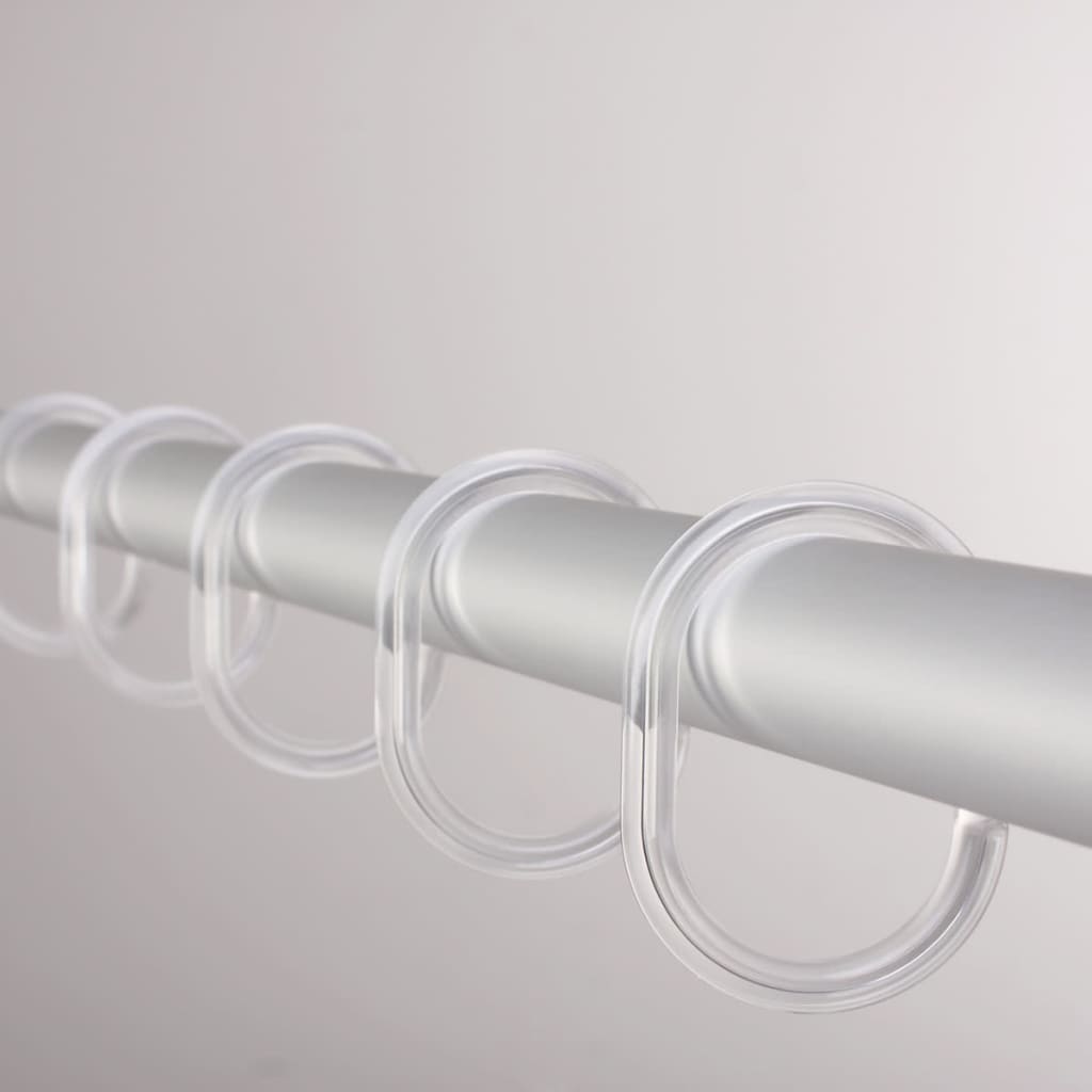 Ridder douchegordijnringen transparant 49300