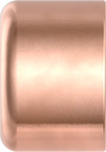 Kirchhoff koperen eindkap, blank, 18 mm, 1 socket (5301) - 989203055