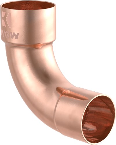 Kirchhoff koperbocht 90°, blank, 18 mm, 1 socket, (5001a) (10x) - 989028655