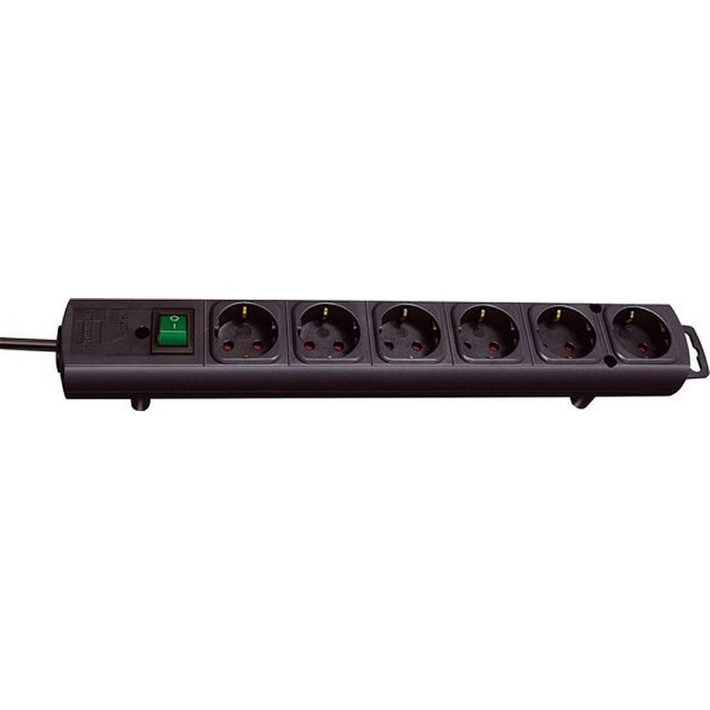 Brennenstuhl tafelcontactdoos 6 contactpersoon zwart