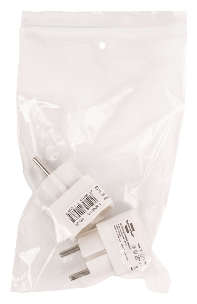Brennenstuhl bn-1508030 stopcontactsplitter 2 x euro wit