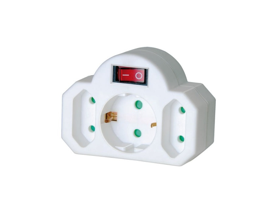 Brennenstuhl stekkerdoos - 3 ingangen - met schakelaar